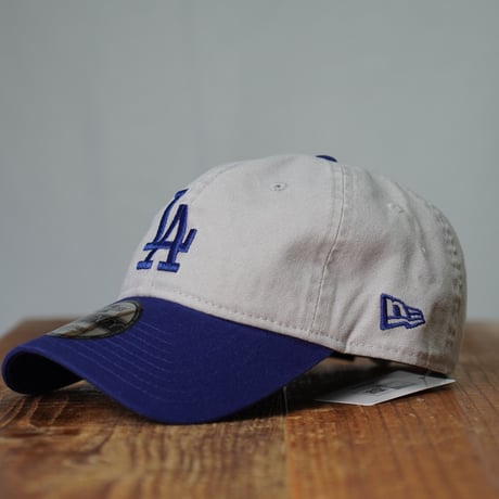 NEW ERA・ニューエラ　9TWENTY Washed Duck ロサンゼルス・ドジャース グレー ダークロイヤルバイザー