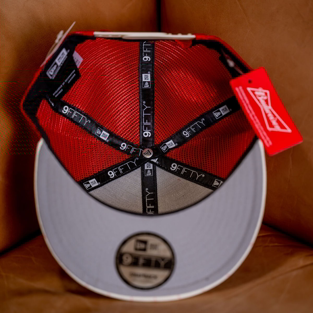 Budweiser New Era トラッカーキャップ アジャスタブル NEW ERA/ニューエラ キャップ 9FORTY A-Frame トラッカー