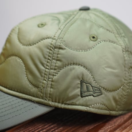 NEWERA・ニューエラ　 9THIRTY Powered by GORO NAKATSUGAWA（min-nano）キルティング エバーグリーン カーキバイザー