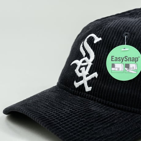 NEW ERA・ニューエラ　9TWENTY MLB Corduroy コーデュロイ シカゴ・ホワイトソックス（ブラック）