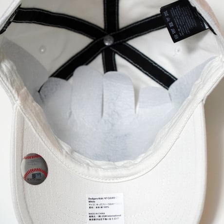 47BRAND フォーティーセブン キャップ '47 キッズ クリーンナップ ロサンゼルス・ドジャース ホワイト B-RGW12GWS-WHE-KIDS