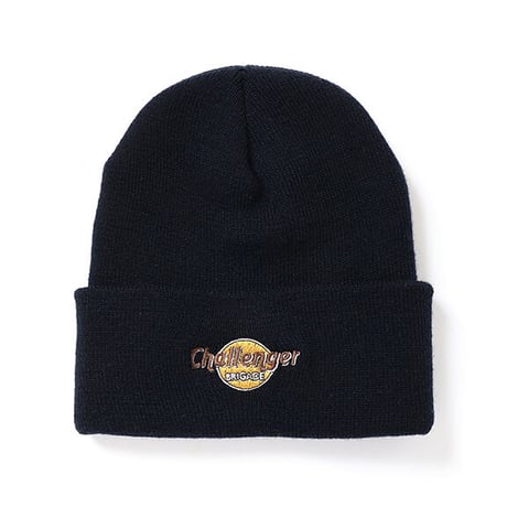 チャレンジャー CHALLENGER　MUD LOGO KNIT CAP（BLACK）