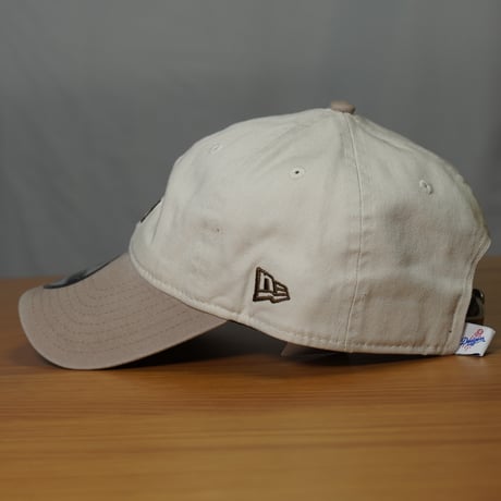 NEW ERA・ニューエラ 9TWENTY MLB Chain Stitch チェーンステッチ ロサンゼルス・ドジャース アイボリー/アッシュブラウン 14668019