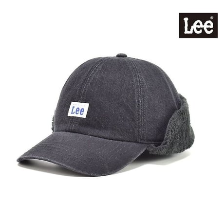 Lee EARFLAP CAP DENIM BLACK