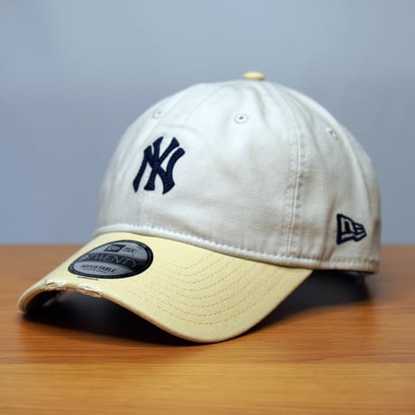 NEW ERA・ニューエラ 9TWENTY ニューヨーク・ヤンキース クーパーズタウン Damaged Duck Canvas ストーン/ベガスゴールド