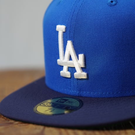 NEW ERA・ニューエラ　59FIFTY Powered by GORO NAKATSUGAWA（min-nano）ロサンゼルス・ドジャース スエットバンドブルーバイザー ライトネイビー