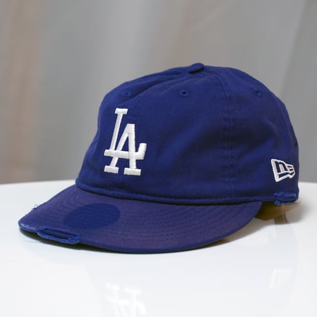 NEW ERA・ニューエラ 9THIRTY powered by GORO (min-nano) ロサンゼルス・ドジャース ダメージ/パッカブルバイザー/モンレーウォッシュ ダークロイヤル