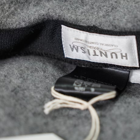 HUNTISM ハンティズム Beret / Grey ウール素材ベレー帽 htm233014 グレー