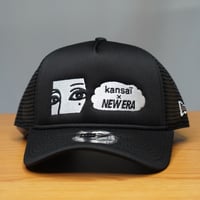 NEW ERA・ニューエラ 9FORTY A-Frame トラッカー kansaï yamamoto kansai logo /NEW ERA ブラック