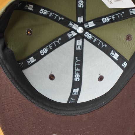 NEW ERA・ニューエラ 59FIFTY MLB Camouflage Color ニューヨーク・ヤンキース Color Variation ニューオリーブ/ウォルナット