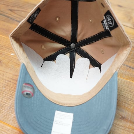 ニューヨーク・ヤンキース　Canyon Caravan '47 CLEAN UP　[フォーティーセブン]  Khaki × Basalt/カーキ系　ヴィンテージ加工