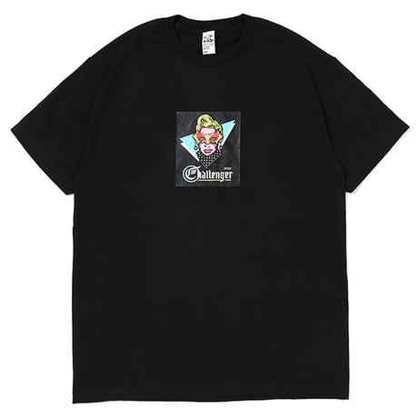 チャレンジャー CHALLENGER MASKED LADY TEE BLACK