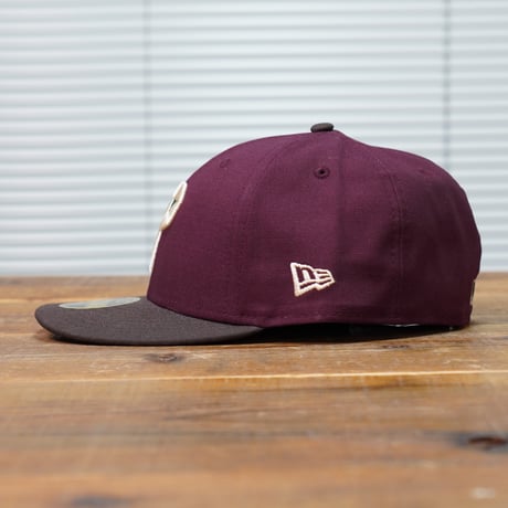 NEWERA・ニューエラ　LP 59FIFTY Duck Canvas ダックキャンバス フィラデルフィア・フィリーズ クーパーズタウン マルーン ウォルナットバイザー