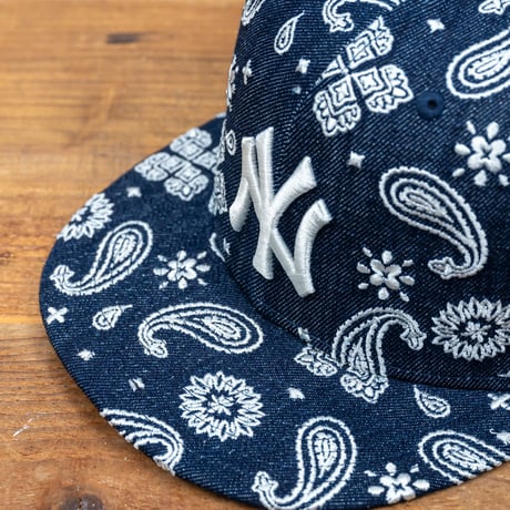 NEW ERA・ニューエラ　NEW ERA/ニューエラ エンブロイダリー ニューヨーク・ヤンキース（デニムペイズリー）