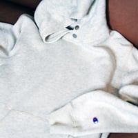 【Champion】袖に目あり　夢中になれるフーディ　チャンピオン　ニットライク裏毛　プルオーバー(USED)