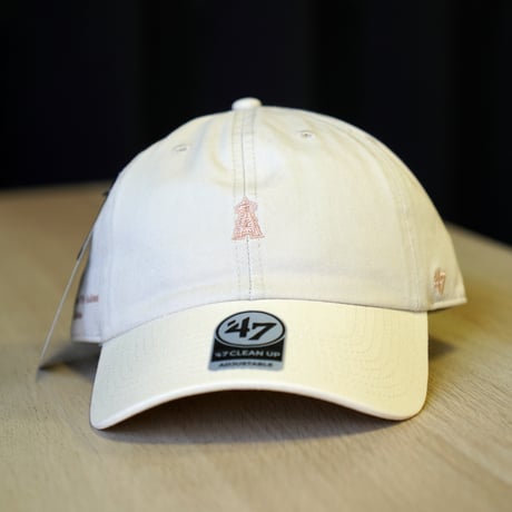 47BRAND フォーティーセブン キャップ 47 クリーンナップ ロサンゼルス・エンゼルス YUKARI HAYASHI Mini Logo ボーン / ホワイト