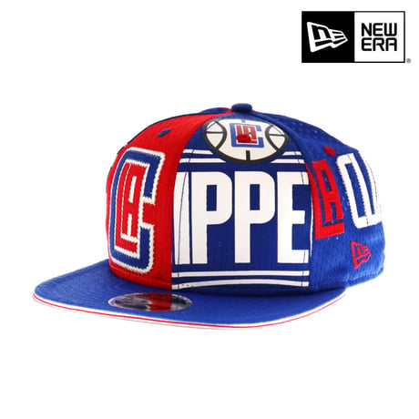 NEW ERA・ニューエラ　9FIFTY OF LOSCLI JERSE OSFA SCA BLU　NBA　CLIPPERS・クリッパーズ