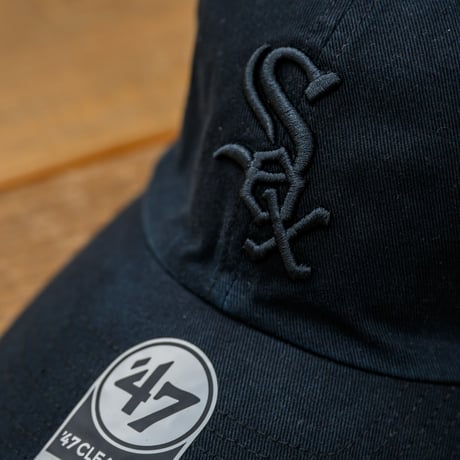 47BRAND フォーティーセブン ホワイトソックス キャップ トナル ’47 ブラック WHITE SOX TONAL ’47 CLEAN UP BLACK B-RGW06GWSNL-BK8