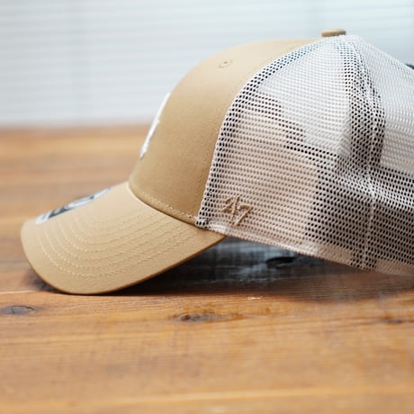 ロサンゼルス・ドジャース　DODGERS BRANSON '47 MVP [フォーティーセブン] Khaki × White Mesh 大谷翔平 ハードメッシュ