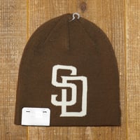NEWERA・ニューエラ　ベーシック ビーニー MLB Team Logo サンディエゴ・パドレス ウォルナット  14670126