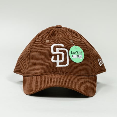 NEW ERA・ニューエラ　 9TWENTY MLB Corduroy コーデュロイ サンディエゴ・パドレス（チョコ）
