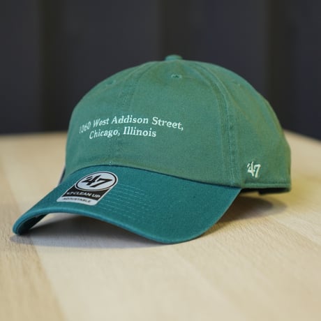 47BRAND フォーティーセブン キャップ 47 クリーンナップ シカゴ・カブス YUKARI HAYASHI Stadium Address ダークグリーン / パシフィックグリーン