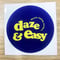 daze & eazy ステッカー　直径5cm*1枚（送料込）like a NBA, GOLDEN STATE WARRIORS カラー　※コート仕上げ