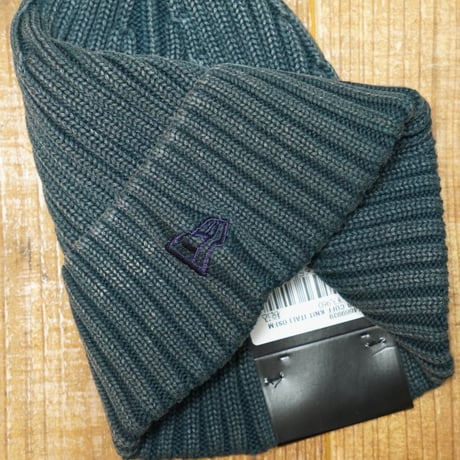 NEWERA・ニューエラ リブカフニット イタリアンウォッシュ ベーシック ネイビー　14669939