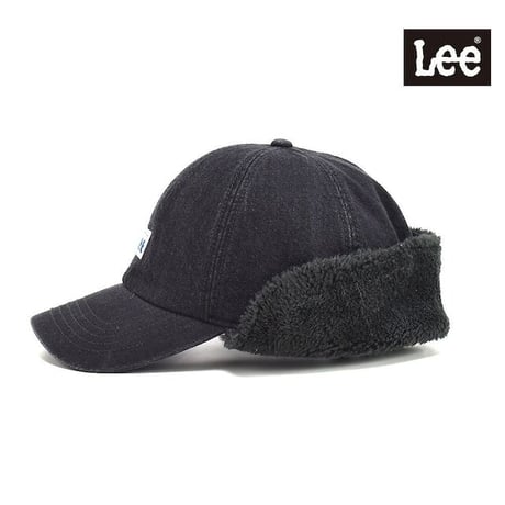 Lee EARFLAP CAP DENIM BLACK