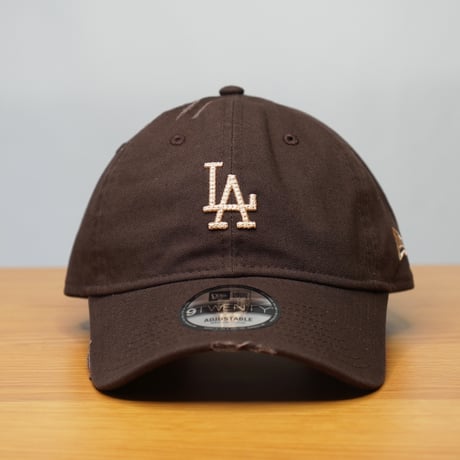 NEW ERA・ニューエラ 9TWENTY ロサンゼルス・ドジャース クーパーズタウン Damaged Duck Canvas ブラウンスエード