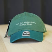 47BRAND フォーティーセブン キャップ 47 クリーンナップ シカゴ・カブス YUKARI HAYASHI Stadium Address ダークグリーン / パシフィックグリーン