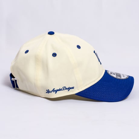 NEW ERA・ニューエラ　 9TWENTY MLB Side Logo ロサンゼルス・ドジャース ミニロゴ（クロームホワイト・ダークロイヤルバイザー）　大谷翔平　SHOHEI OHTANI