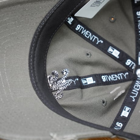 NEW ERA・ニューエラ 9TWENTY クラシックロゴ Damaged Duck Canvas モス