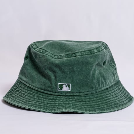 NEW ERA・ニューエラ　 バケット01 オークランド・アスレチックス アシッドウォッシュ（グリーン）（M/Lサイズ）