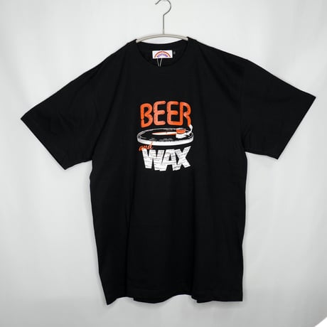 STEREO8 Beer and Wax Tee: Black - R/W プリント Tシャツ ブラック XL