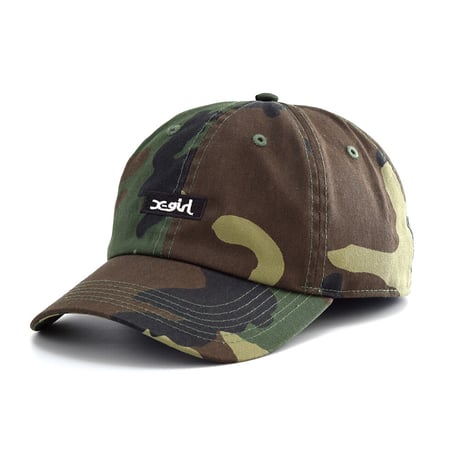 X-girl エックスガール 　BOX LOGO CAP（CAMO）