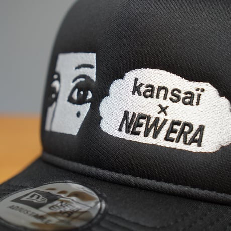 NEW ERA・ニューエラ 9FORTY A-Frame トラッカー kansaï yamamoto kansai logo /NEW ERA ブラック