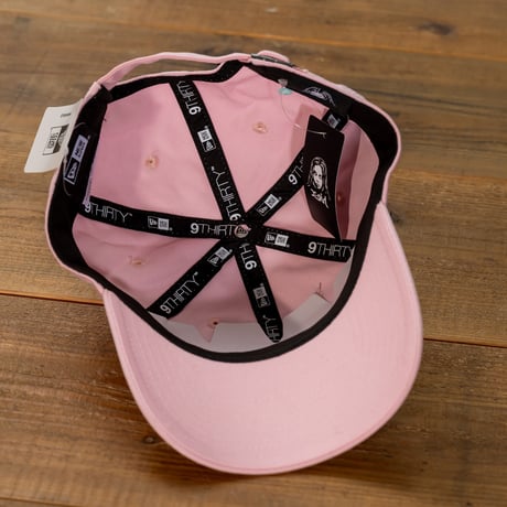 NEW ERA ニューエラ 　9THIRTY イージースナップ X-girl ミルズロゴ ドリッピング ピンク
