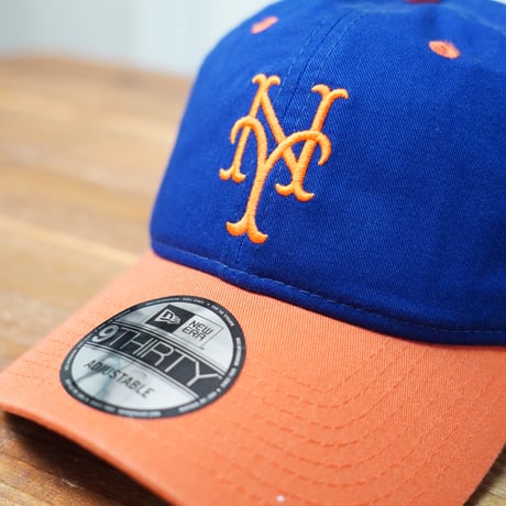 NEWERA・ニューエラ　9THIRTY Powered by GORO NAKATSUGAWA（min-nano）ニューヨーク・メッツ ダークロイヤル バーントオレンジバイザー