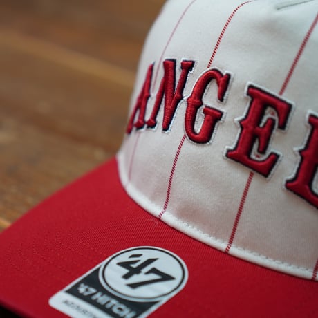 47BRAND Angels エンゼルス フォーティーセブン キャップ ’47 Angels Double Header Pinstripe '47 HITCH White x Red