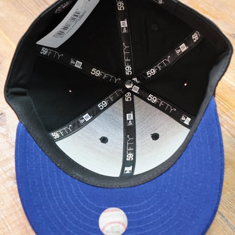 NEWERA・ニューエラ　LP 59FIFTY Duck Canvas ダックキャンバス ロサンゼルス・ドジャース ブラック ダークロイヤルバイザー