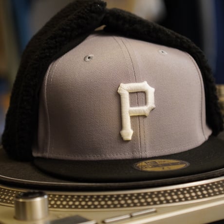 NEW ERA・ニューエラ　   59FIFTY Dog Ear ドッグイヤー ピッツバーグ・パイレーツ グレー ブラックバイザー