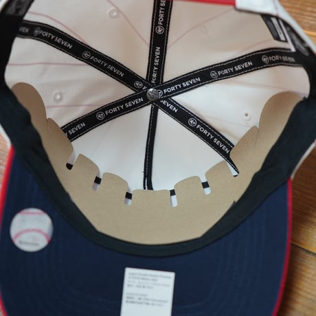 47BRAND Angels エンゼルス フォーティーセブン キャップ ’47 Angels Double Header Pinstripe '47 HITCH White x Red