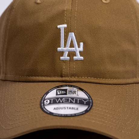 NEW ERA・ニューエラ　 9TWENTY MLB Side Logo ロサンゼルス・ドジャース ミニロゴ（カーキ）　大谷翔平　SHOHEI OHTANI