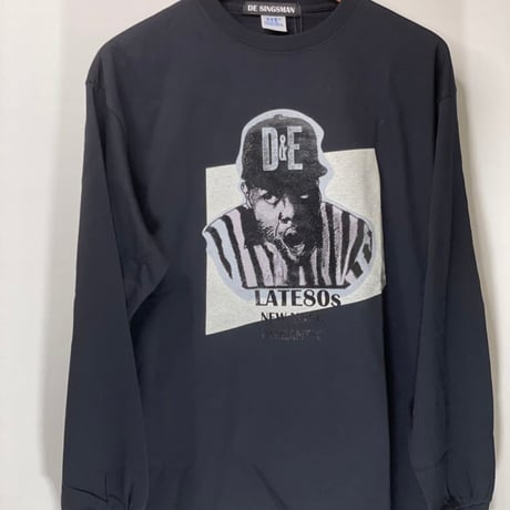 DE SINGSMAN　23ver LATE80s "B" 偉人シリーズ　 L/S Tee（ブラック）