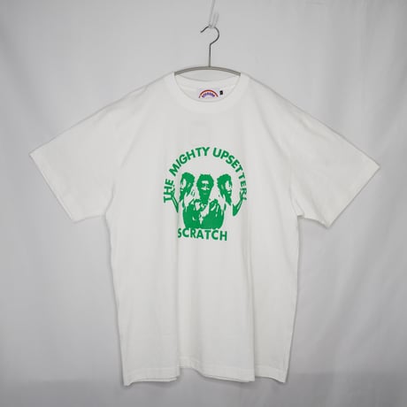 STEREO8 The Mighty Upsetter! Tee: White - Dub Revolution Green プリント Tシャツ ホワイト XL