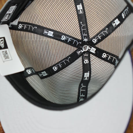NEW ERA・ニューエラ　9FIFTY トラッカー MLB All Mesh ロサンゼルス・ドジャース グレー ダークロイヤルバイザー