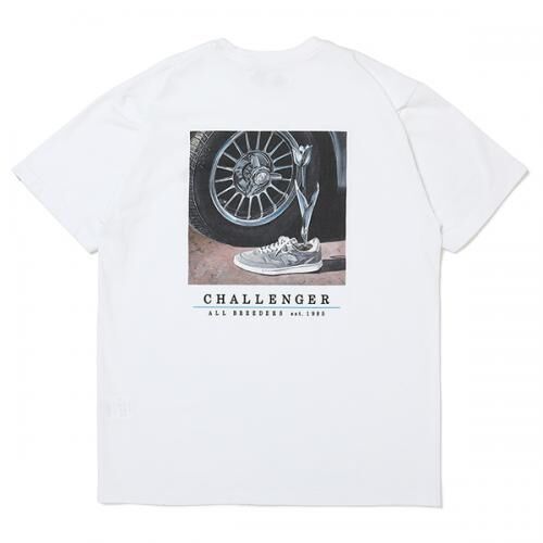 L CHALLENGER チャレンジャー　RACING TEE WHITE CHALLENGER [チャレンジャー] L/S RACING TEE L/Sレーシングティー BES