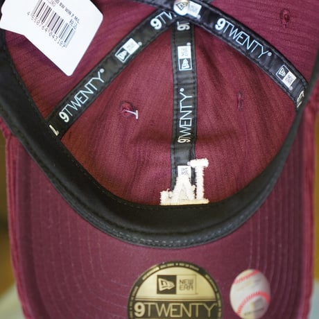 NEW ERA・ニューエラ 9TWENTY Corduroy コーデュロイ ロサンゼルス・ドジャース ワイン