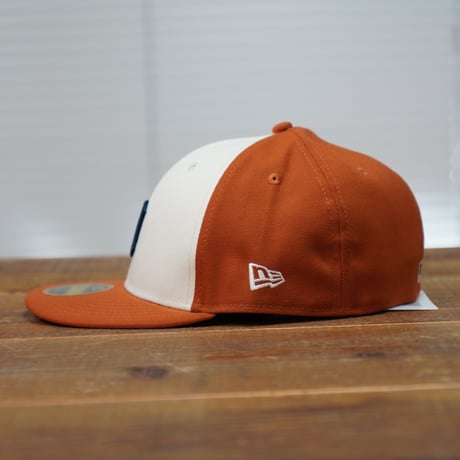 NEWERA・ニューエラ　LP 59FIFTY MLB 2-Tone デトロイト・タイガース クロームホワイト/ラストオレンジ